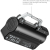 SmallRig 6090 - etui ładujące 2w1 i akumulator INR21700 (czarny zestaw, 5000mAh) - karabińczyk